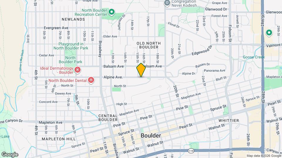 1500 Alpine Ave. Map and Location Details