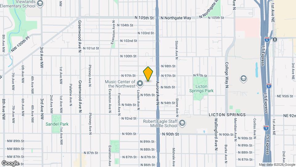 926 N 96th St Map and Location Details