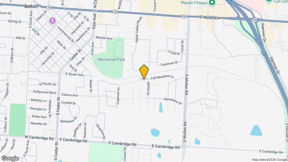 905 Fall Meadow Ln Map and Location Details