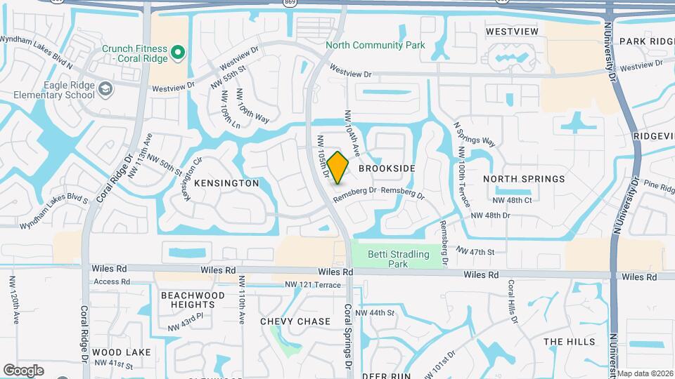 4915 NW 105th Dr Map and Location Details