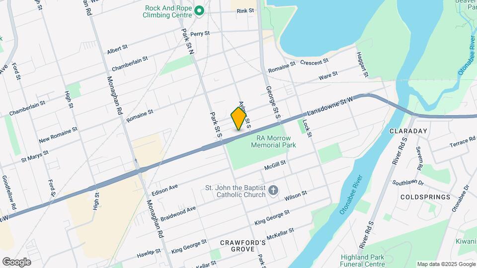 260 Lansdowne St W Map and Location Details