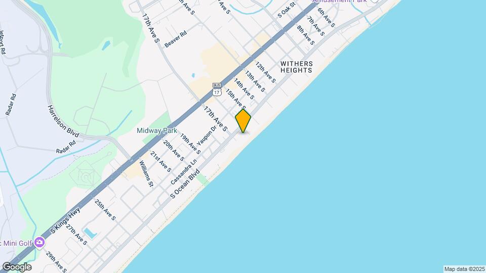 1605 S Ocean Blvd Map and Location Details
