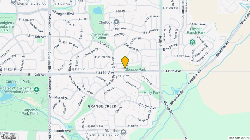 5082 E 112th Pl Map and Location Details