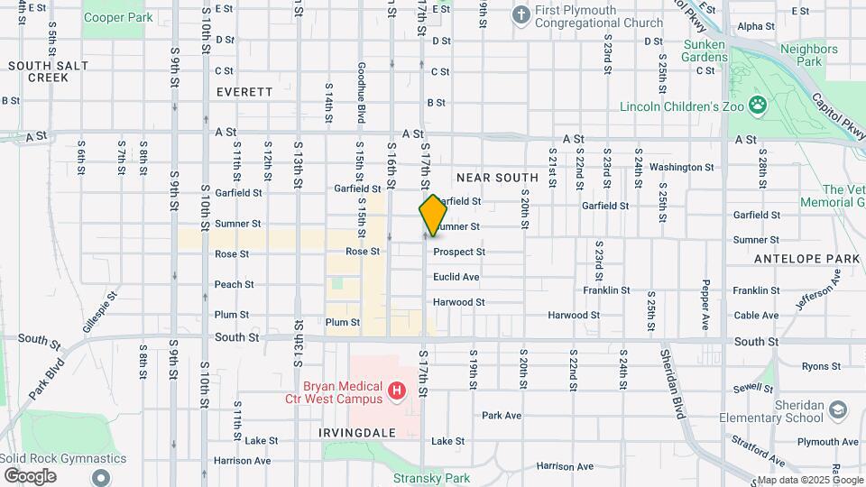 1710 Prospect St Map and Location Details