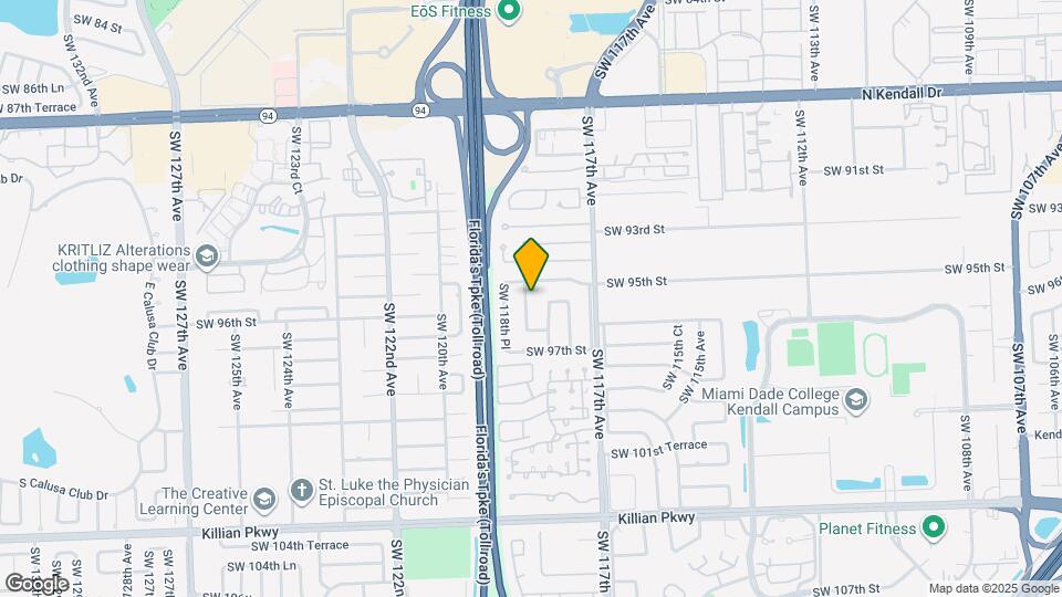 9515 SW 118th Ct Map and Location Details