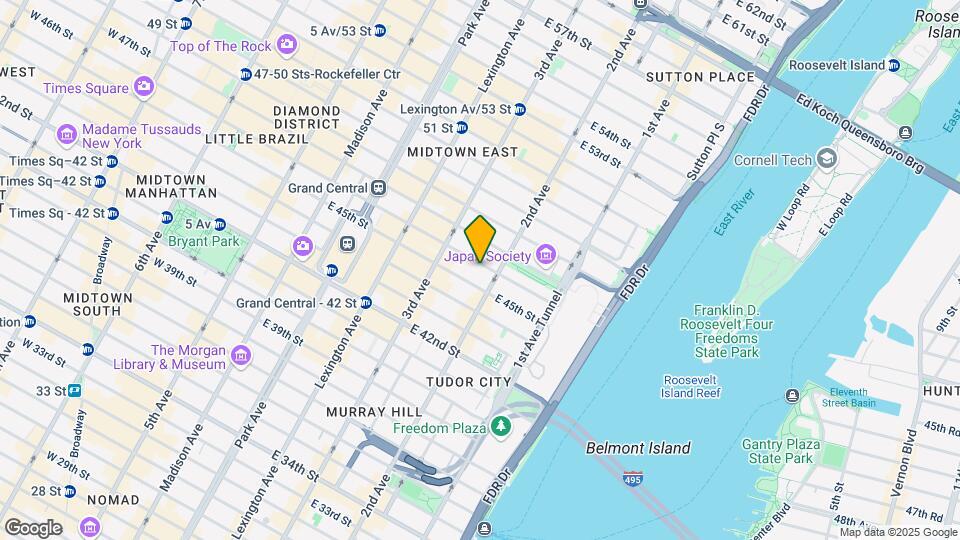 240 E 46th St Mapa y Detalles de la Ubicación