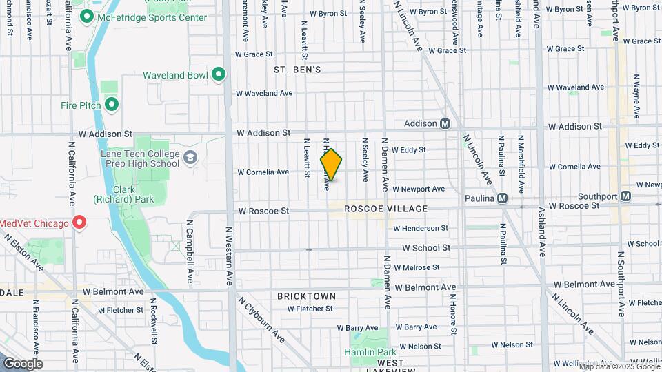 3437 N Hamilton Ave Map and Location Details