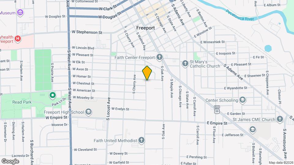 907 1/2 S Walnut Ave Map and Location Details