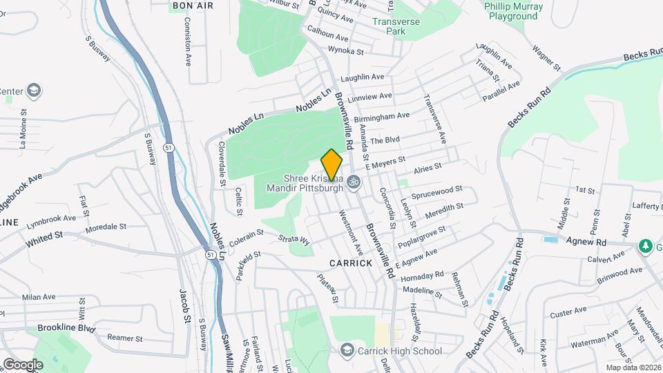 1622 Westmont Ave Map and Location Details