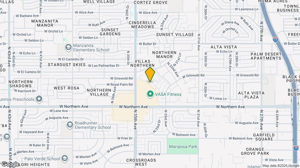 3363 W Harmont Dr Mapa y Detalles de la Ubicación