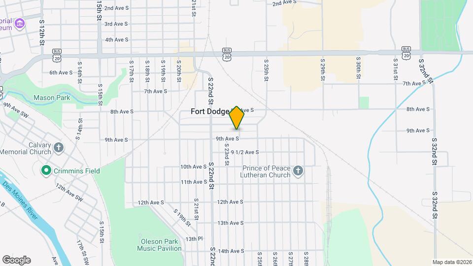 846 S 24th St Map and Location Details