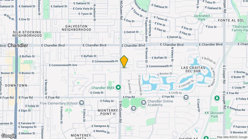 Chandler 4-plex Map and Location Details