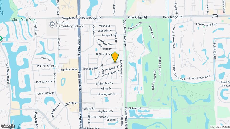 1332 Granada Blvd Map and Location Details
