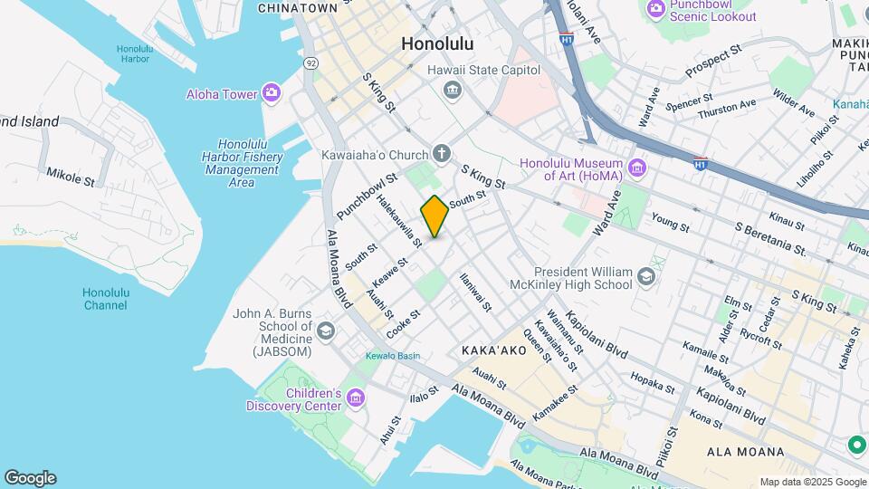 615 Keawe St Map and Location Details