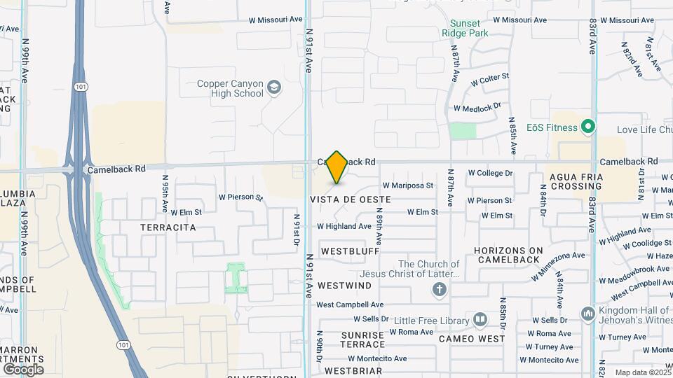 9021 W Elm St, Unit 7 Map and Location Details