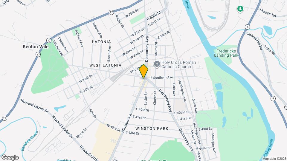 3709 Winston Ave Map and Location Details