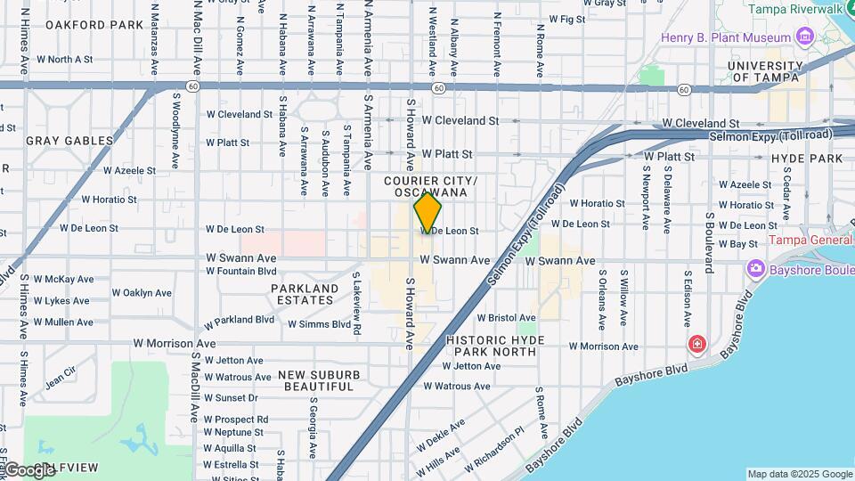 607 S Westland Ave Map and Location Details