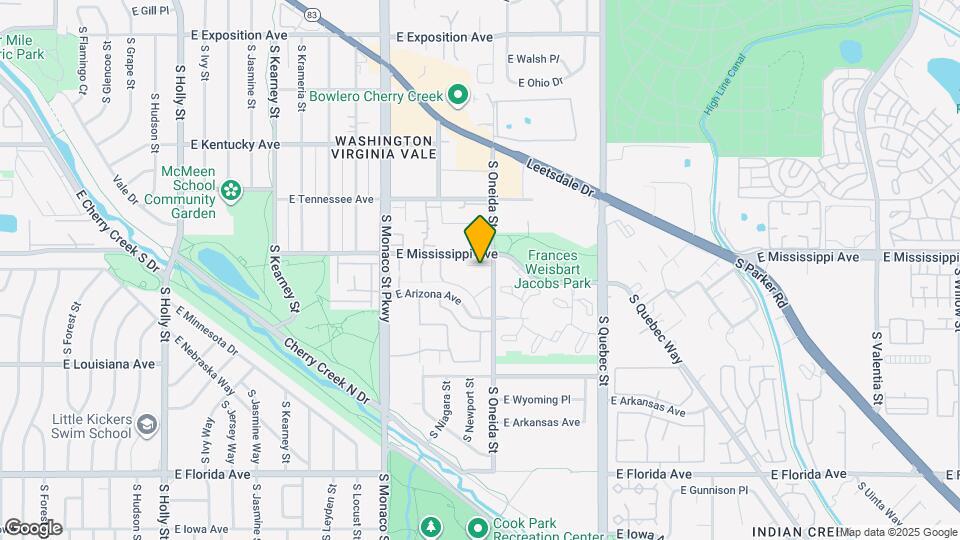 6890 E Mississippi Ave Map and Location Details