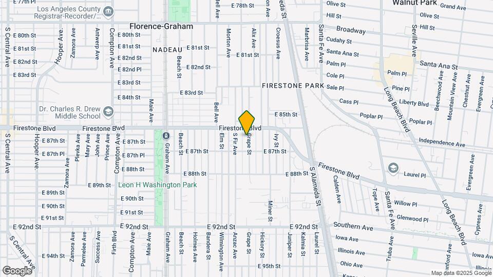 8619 Grape St Mapa y Detalles de la Ubicación