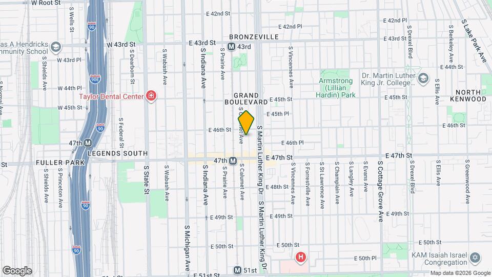 4617 S Calumet Ave Map and Location Details