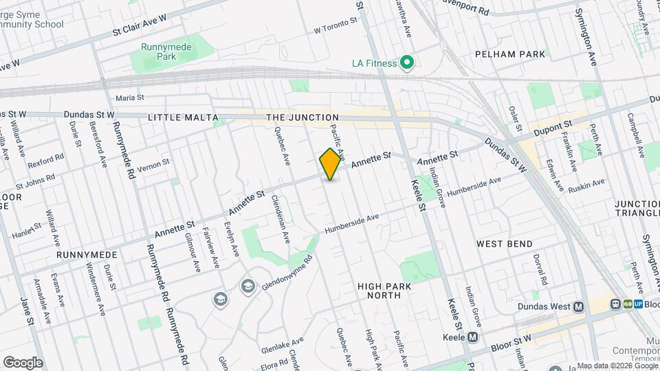 251 High Park Ave Map and Location Details