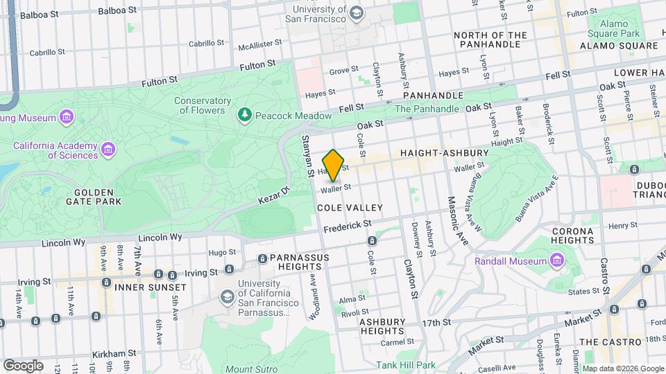 1728 Waller St Map and Location Details