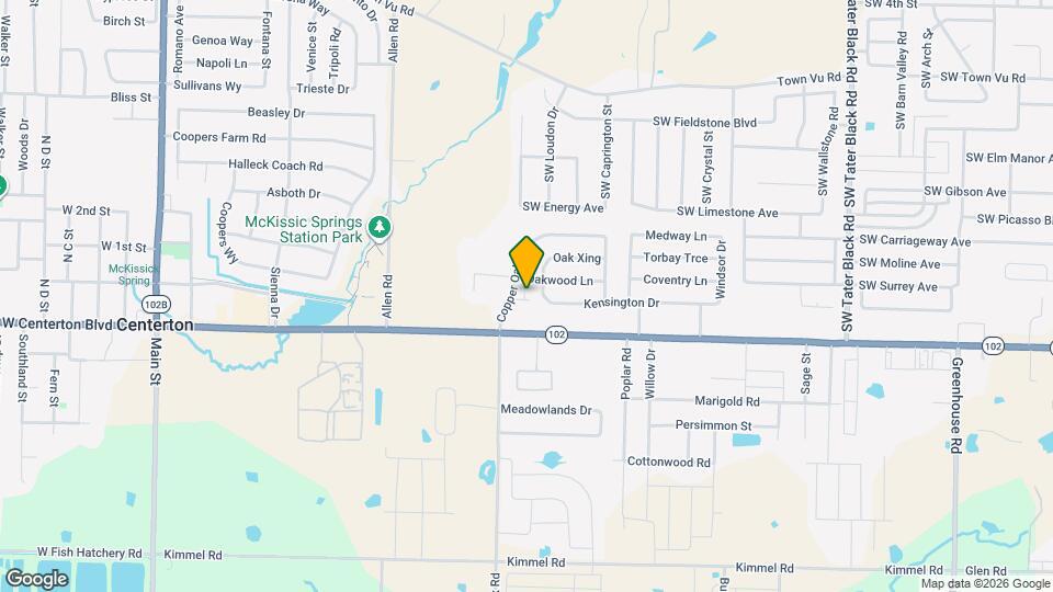 160 Copper Oaks Dr Map and Location Details