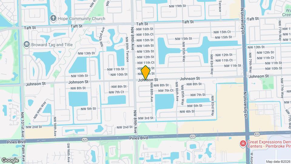 8830 Johnson St Map and Location Details