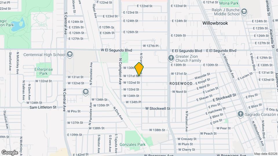 1006 W 131st St, Unit A Map and Location Details