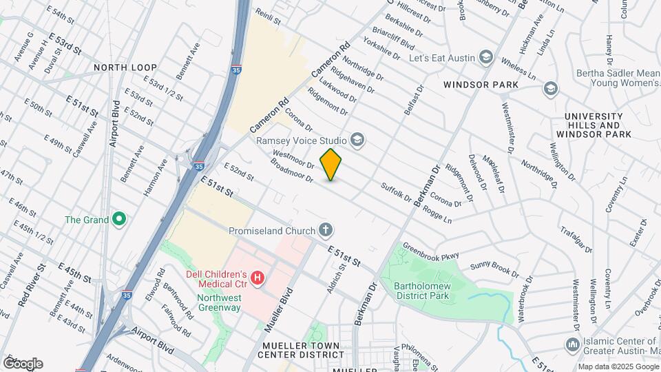 1408 Broadmoor Dr Map and Location Details