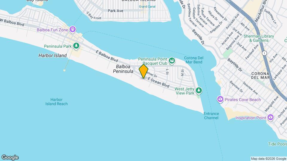 1550 E Oceanfront Map and Location Details