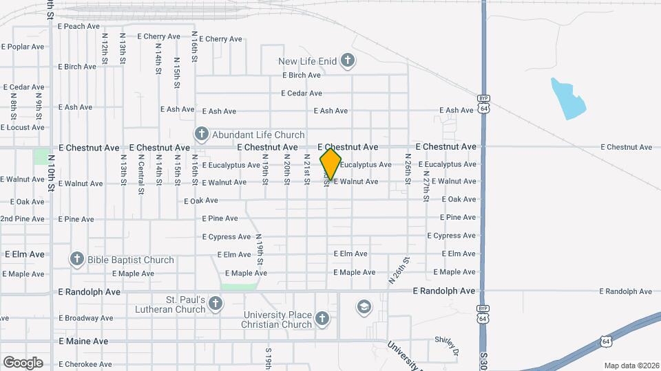 2201 E Walnut Ave Map and Location Details
