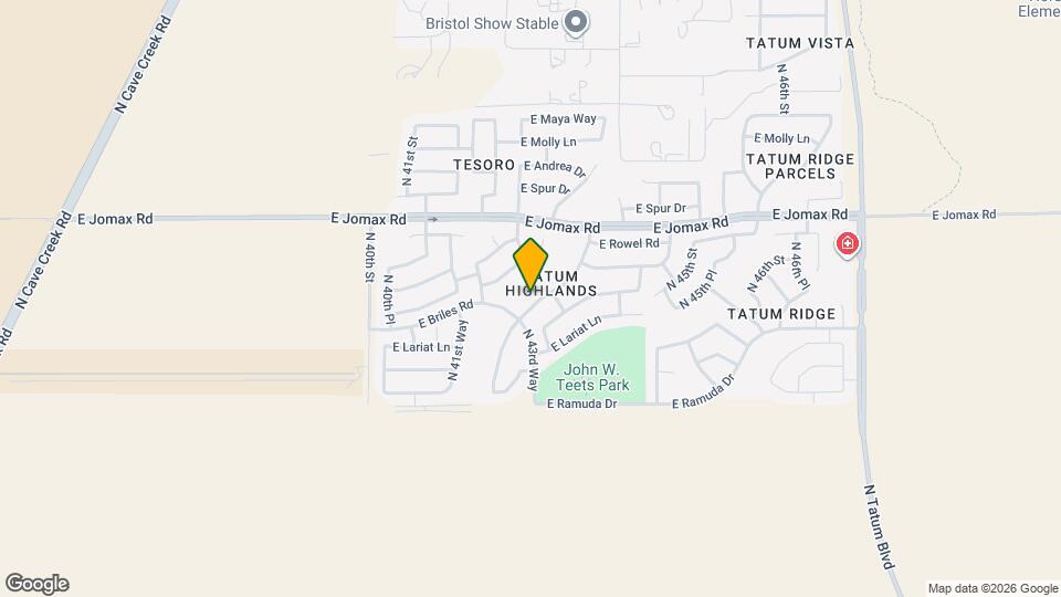 26258 N 43rd Pl Map and Location Details