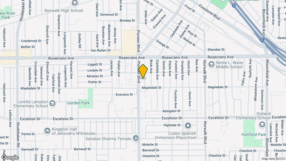 14501 Arlee Ave Map and Location Details