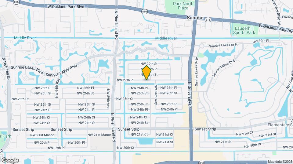 8550 NW 27th Pl Map and Location Details