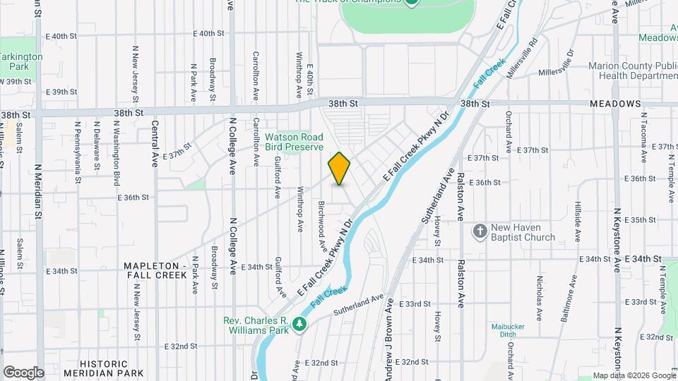 3526 Evergreen Ave Map and Location Details