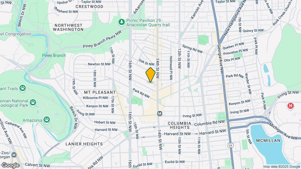 1430 Newton St NW Map and Location Details