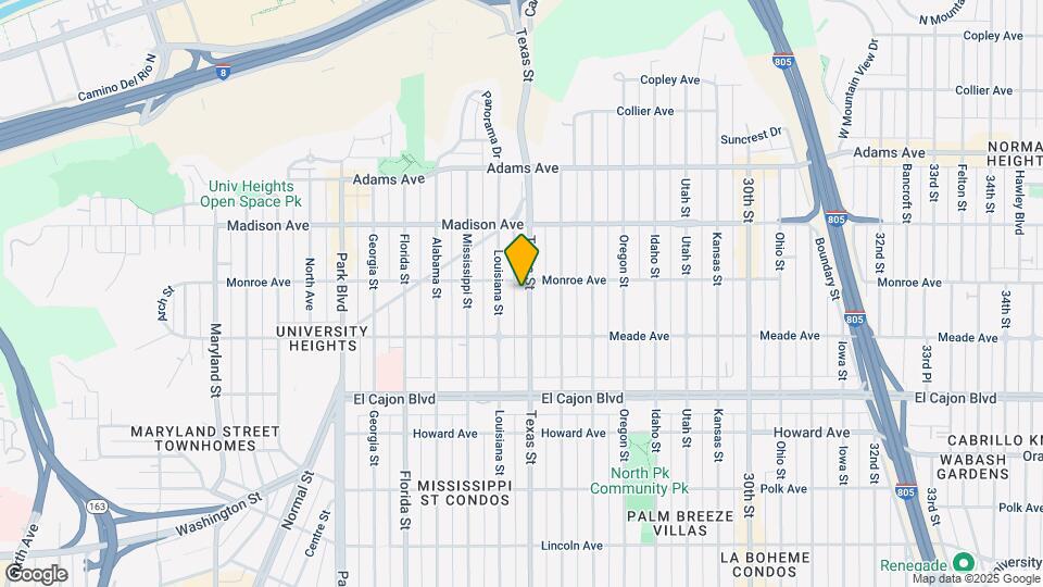 4476 Texas St Map and Location Details