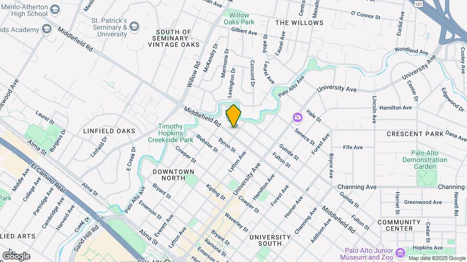 251 Middlefield Rd Map and Location Details