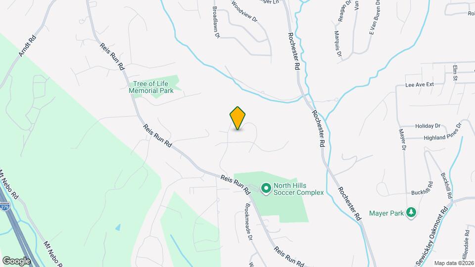 236 Cresthaven Ln Mapa y Detalles de la Ubicación