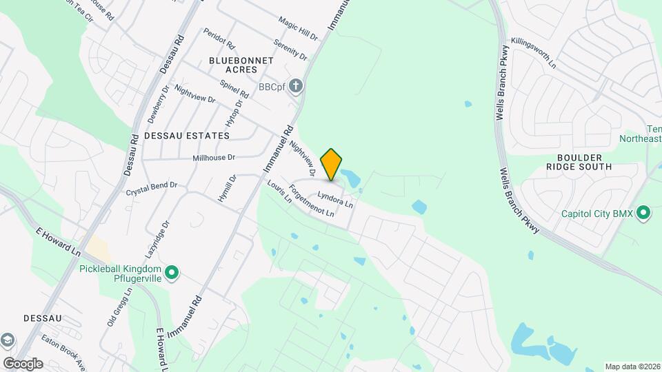 14301 Sandrock Bnd Map and Location Details