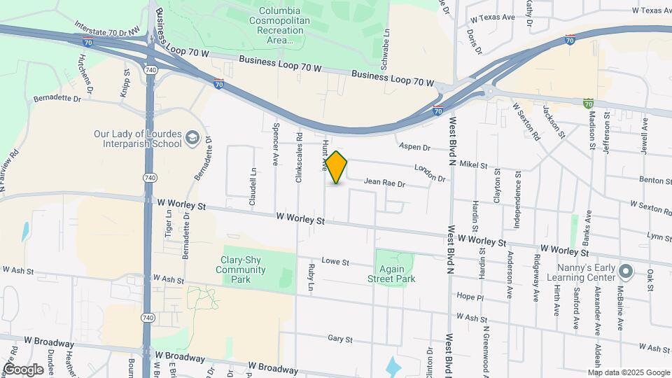 1400 Hunt Ct Map and Location Details