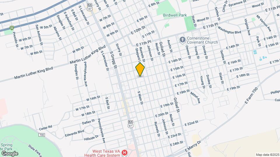 106 E 15th St, Unit A Map and Location Details