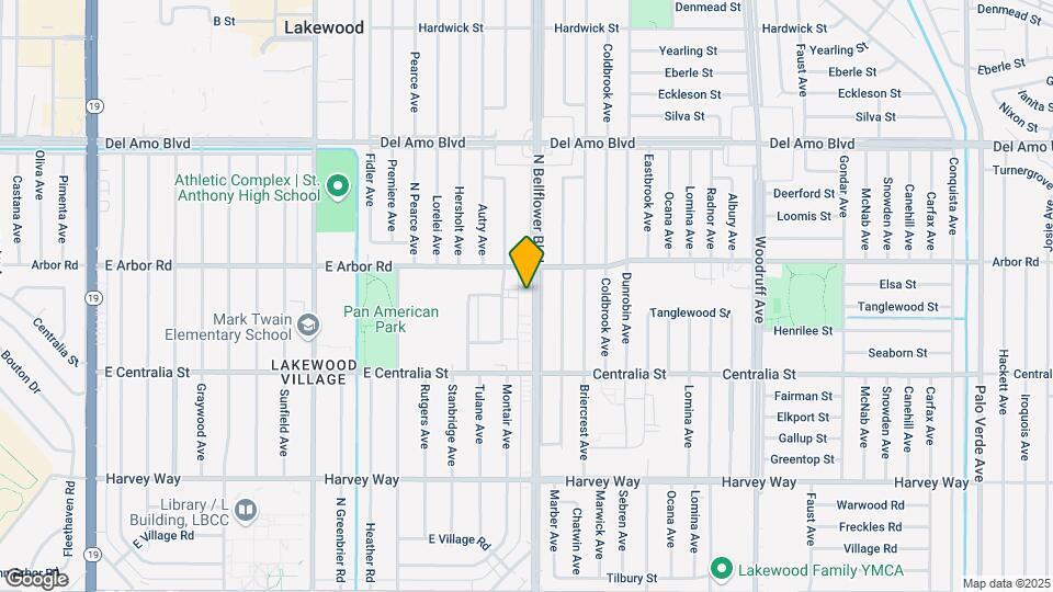 4635 N Bellflower Blvd Mapa y Detalles de la Ubicación