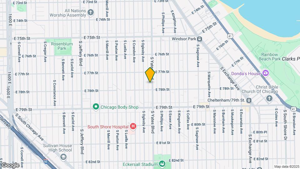 7740 S Yates Blvd Map and Location Details