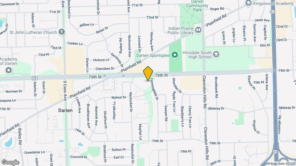 7510 Farmingdale Dr Map and Location Details