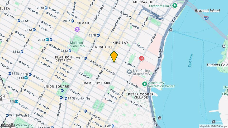 226 East 25th Street Map and Location Details