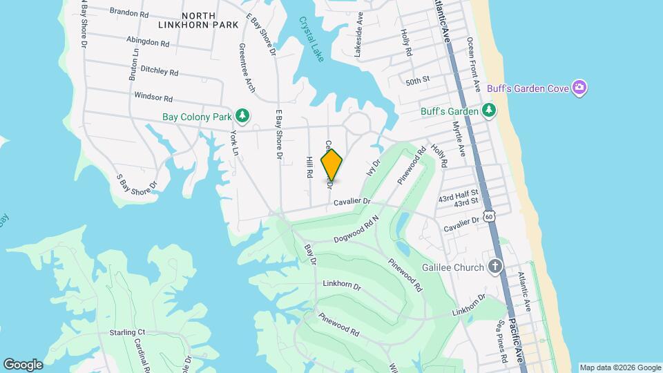 1100 Crystal Lake Dr Map and Location Details