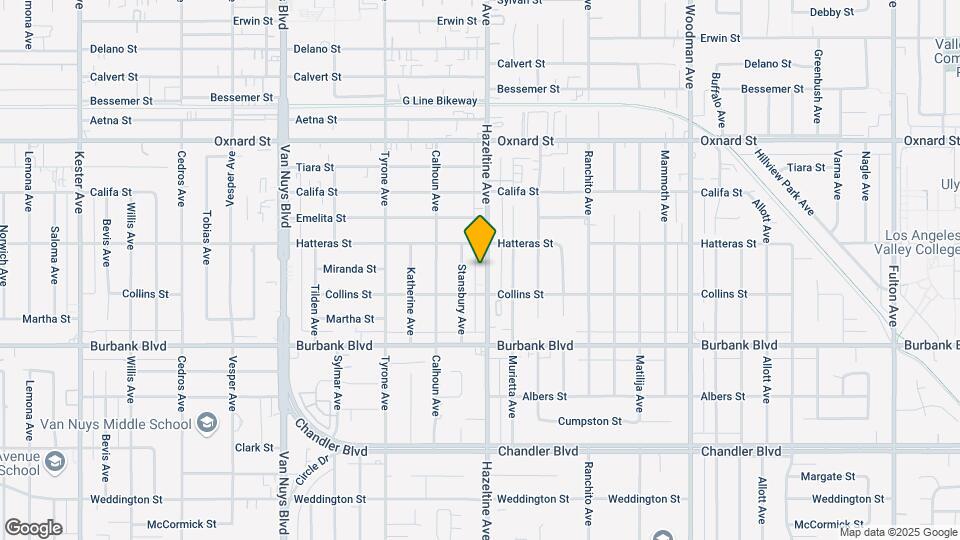 5729 Hazeltine Ave Map and Location Details