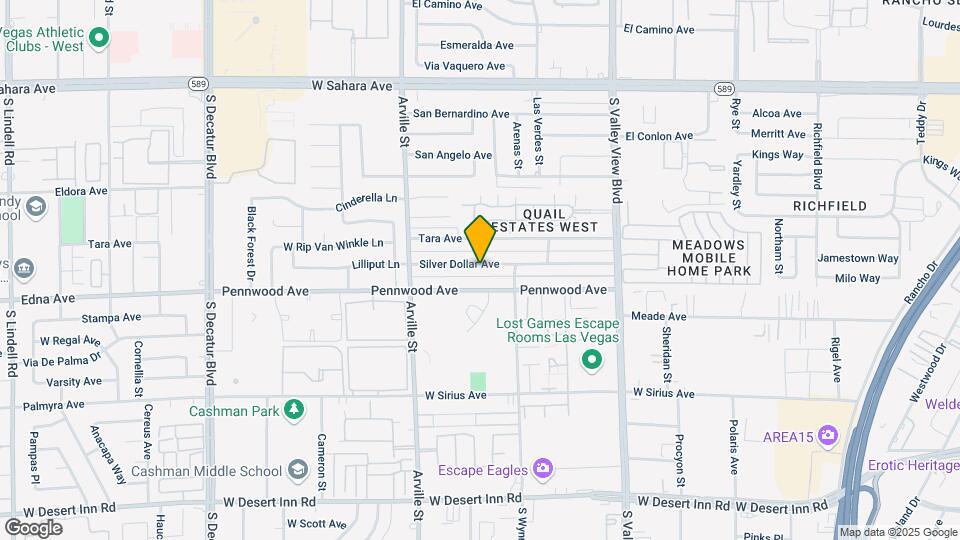4203 Silver Dollar Ave Map and Location Details
